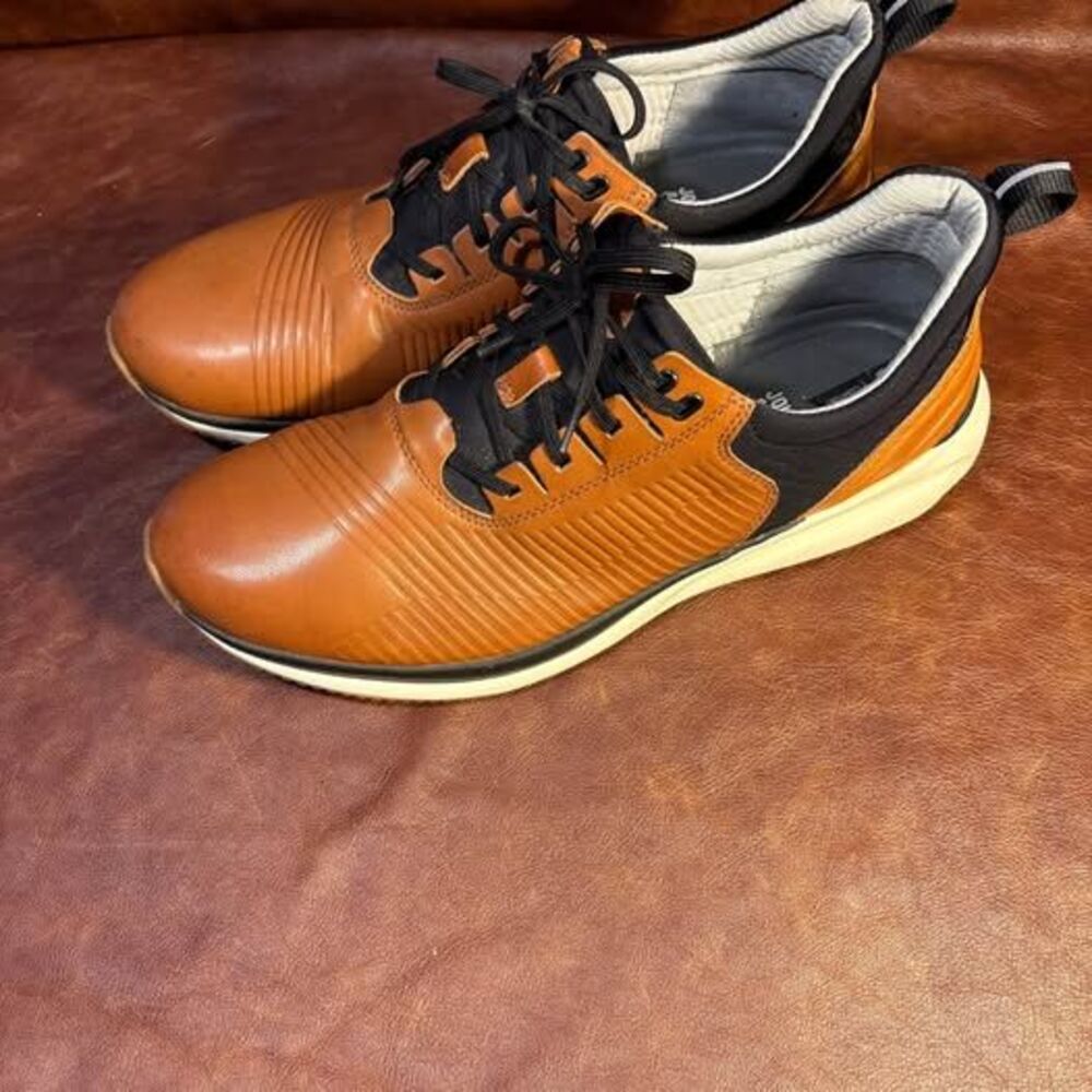 Johnston & Murphy XC4 TR1-Luxe Hybrid Leather Sneakers Brown - Size 10.5 - Picture 4 of 6